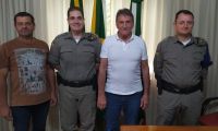 Presidente do Legislativo e Prefeito receberam Capitão da 5º/ Cia Batalhão da Brigada Militar